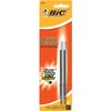 Bic Pen Refill, for Wide Body/Velocity/Clear Clic, Med Pt., 2/PK, BK PK BICMRCP2BK